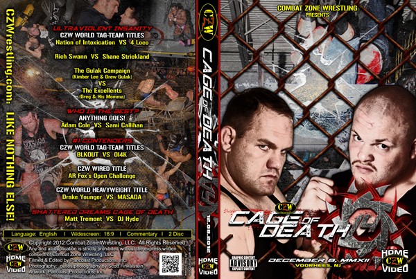 CZW DVD "Cage of Death 14" 8.12.12 CZW DVD "Cage of Death 14" 8.12.12